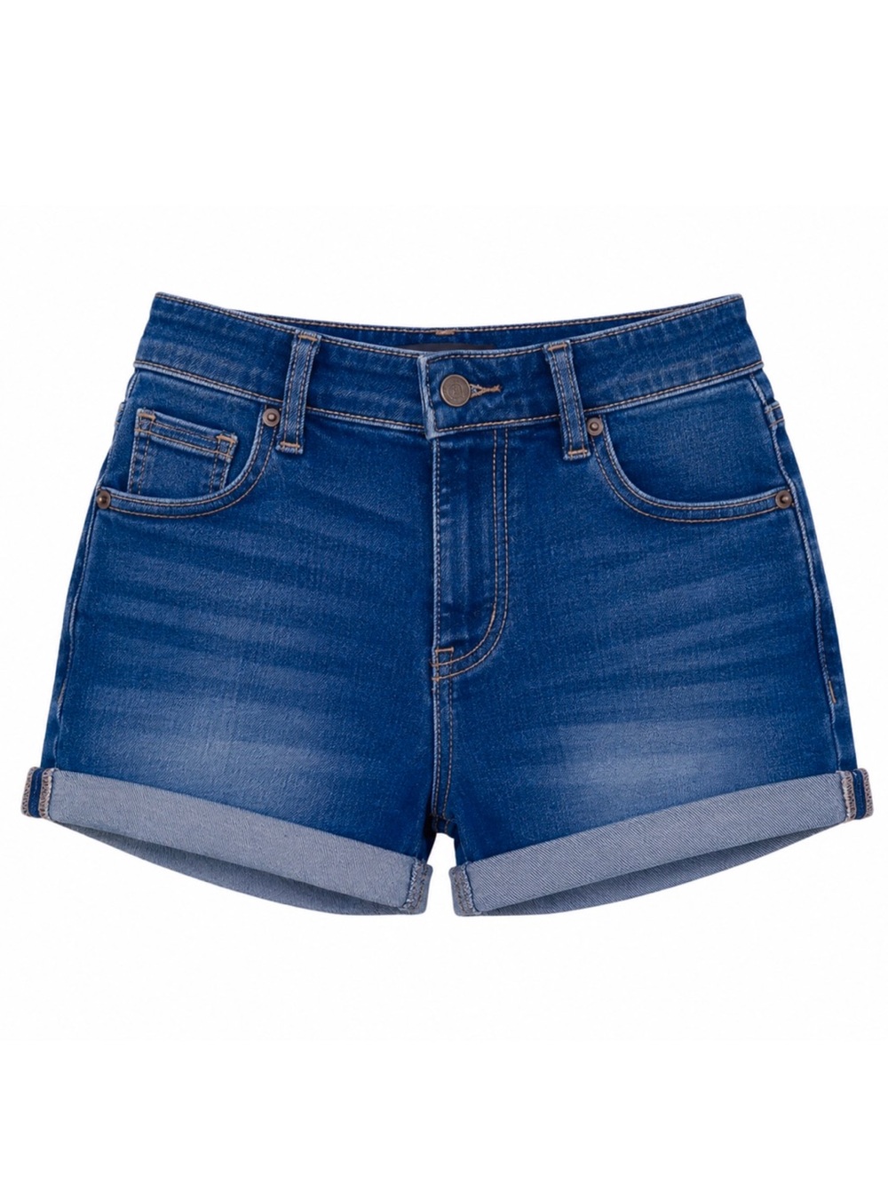 Fashion Nova Soleil Rolled Cuff Stretch Denim - Dark Wash
